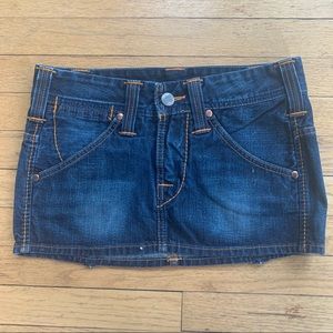True Religion Mini Denim Skirt